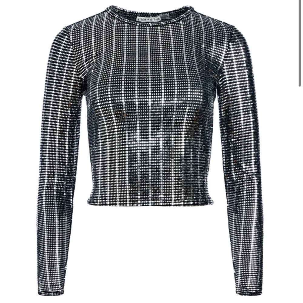 DELAINA LONG SLEEVE EMBELLISHED TOP